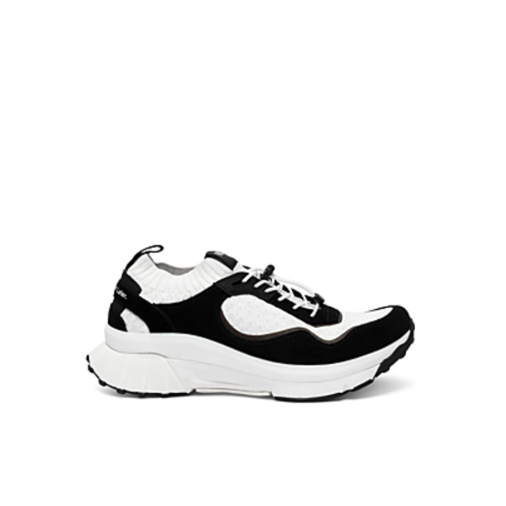 P448 Black and White Women's Platform Sneakers